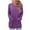 Purple, variant on Long Sweater for Women Casual Crew Neck Solid Color Pullover Tops Trendy Clothes with Pockets