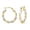 Twisted Hoop 20MM, variant on LeCalla 925 Sterling Silver Two-Tone Twisted Click-Top Hoop Earrings