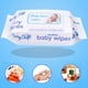 thumbnail image 3 of Toallitas húmedas para bebés, no tejidas, aptas para pieles sensibles, ideales para manos y boca, esenciales para la limpieza de recién nacidos con funda, paquete de 80, 3 of 8