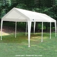 thumbnail image 7 of King Canopy 10' x 20' Polyethylene 180gsm Fitted White with White Leg Skirts Carport Canopy Cover, 7 of 7