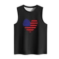 thumbnail image 4 of safuny Women's Loose Tank Tops July 4th Dandelion Print Retro Cami Tops Sleeveless Crew Neck Vest Leisure Comfy Fit Beach Blouses Fashion Summer Black M, 4 of 4