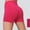 Hot Pink, variant on PWPSG Womens Solid High Waist Slimming Biker Shorts, Sleek Casual Look with Mild Stretch Fabric and Flattering Fit Red S