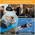 thumbnail image 6 of AOUNQ Gym Bag Sports Travel Duffel Bags for Women Weekender Overnight Tote Carry on Bag with Shoes Compartment Black, 6 of 6
