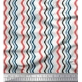 thumbnail image 1 of Soimoi Cotton Poplin Fabric Waves Artistic Decor Fabric Printed Yard 56 Inch Wide, 1 of 3