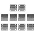 thumbnail image 1 of WEUVEB 10PCS Hinge Hardware Iron Silver Metallic Finish for Furniture Use, 1 of 5