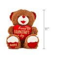 thumbnail image 2 of Ours en Peluche Rouge de la Saint-Valentin, 11 Pouces, par Way To Celebrate, 2 of 3