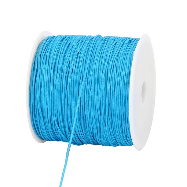 Nylon DIY Craft Braided Chinese Knot Bracelet Cord String Rope Blue 110  Yards 