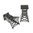 thumbnail image 2 of Dsseng 2pcs Military Watch Tower Model Plastic Toy Soldier Army Men, 2 of 5