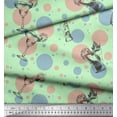 thumbnail image 2 of Soimoi Poly Georgette Fabric Dot & Cocktail Beverages Print Sewing Fabric Yard 42 Inch Wide, 2 of 3