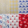thumbnail image 4 of JAM Paper Assorted Color Christmas Gift Wrap, 150 Sq ft Total, 6 Rolls, 4 of 4
