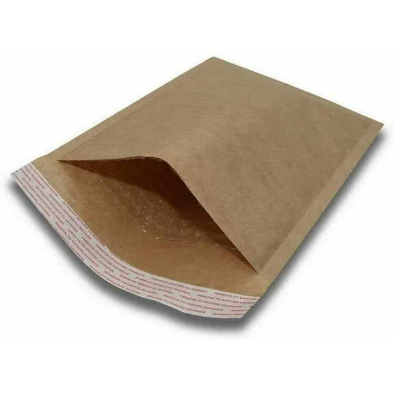 20 #0 6x10 Kraft Natural Paper Padded Bubble Envelopes Mailers Case 6"x10"
