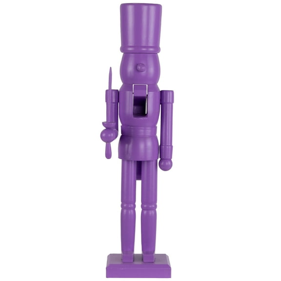 Northlight Nutcracker Soldier with Sword Christmas Figure - 15" - Purple