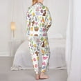 thumbnail image 3 of 2 Piece Womens Pajama Sets - Happy Easter1 Soft Sleepwear Comfy Pajamas Ladies Pj Lounge Sets with Pockets, Long Sleeve Button Shirt and Pajama Pants Pjs Sets for Women, 3 of 6
