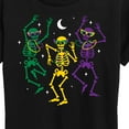 thumbnail image 3 of Instant Message - Mardi Gras Skeletons - Women's Short Sleeve Graphic T-Shirt, 3 of 6