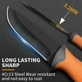 thumbnail image 6 of Plys Multifunction Fixed Blade Outdoor Survival Knife with Fire Stick and Whistle, Camping Essentials Gear, 6 of 7