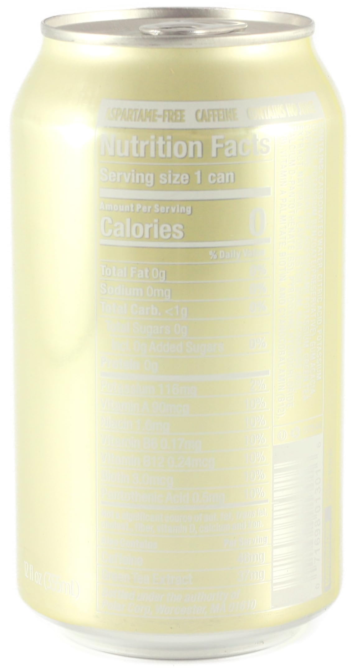 KauffmanTreats Frannie Sparkling Beverage- Zero Calories & Sugar, Aspertame Free: 24-Ct Case 12 Oz. Cans Luscious Lemonade