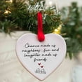thumbnail image 4 of Hovilon 1 Pcs Heart-Shaped Acrylic Christmas Tree Ornament - Lightweight Pendant Holiday Home Decor, Mantel Garland Hanging Souvenir, Thank You Gift Keepsake, Festive Seasonal Party Decoration, 4 of 6