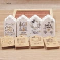 thumbnail image 6 of ZPAQI 100x/Set Christmas Gift Tags Cute Print Hanging Tag Labels DIY Kraft Paper Tags, 6 of 21