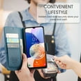 thumbnail image 6 of Case for Samsung Galaxy  A34 5G Wallet Case, Retro PU Leather Flip Case with Magnetic Closure, [RFID Blocking] Card Holder and Kickstand for Men Women, TPU Shockproof Full Protective Case, Blue, 6 of 8