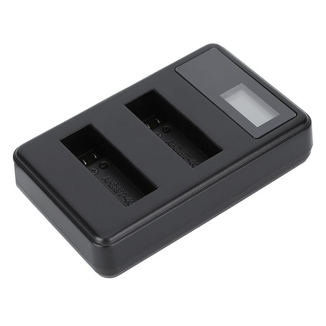 Cargador de batería con LCD, SEIVI AHDBT-401 Cámara de acciones Cargador de batería para cámara Cargador de batería para Gopro Diseño aerodinámico Jadeshay A