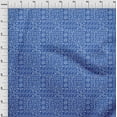 thumbnail image 3 of oneOone Cotton Silk Blue2 Fabric Crocodile Ogee & Leaves African Fabric For Sewing Printed Craft Fabric By The Yard 42 Inch Wide, 3 of 4