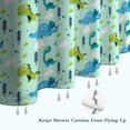 thumbnail image 6 of LightGreen Dinosaurs Clouds Trees Pattern Shower Curtain 72"x84" ,Bathroom Decorative Shower Curtains Set with 12 Hooks,Modern Waterproof Washable Shower Curtain, 6 of 6