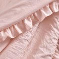 thumbnail image 4 of Lush Decor Reyna Solid Polyester Ruffle Throw, 60x50, Blush, Single, 4 of 5