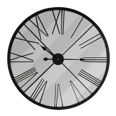Rustic Metal Mirror Wall Clock 70cm, home decoration, hallway, living room d+®cor, wall art