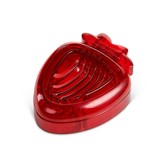 HIC Strawberry Slicer with Stainless Steel Wires, Red