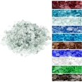 thumbnail image 1 of miduoudo-10 pounds Fire Glass for Propane Gas Fire Pit, 1/2-Inch High Luster Fireplace Glass Rocks for Fire Pit Table, Crystal, 1 of 4