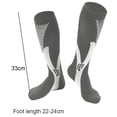 thumbnail image 2 of Calcetines deportivos profesionales de compresión para hombre, adecuados para béisbol, 2 of 5