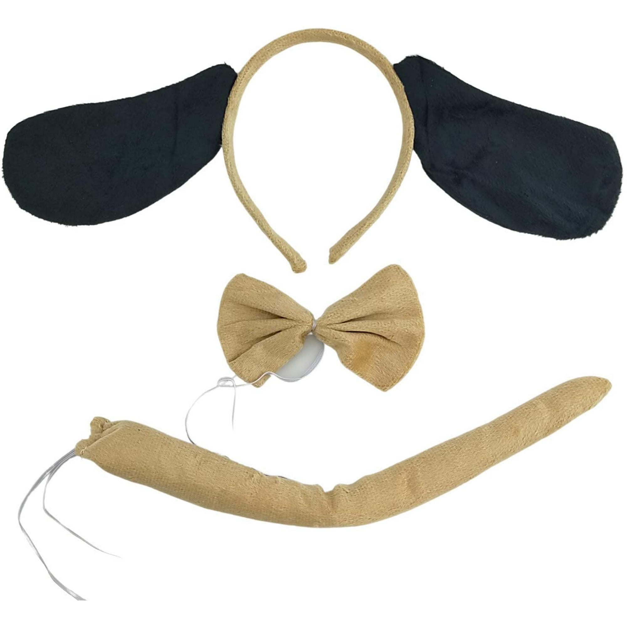 Puppy Dog Headband Ears and Tail Dog Ears Headband Brown Costume Ears and Tail Walmart