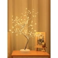 thumbnail image 2 of Tabletop Tree Lamp, Decorative LED Lights USB Or AA Battery Powered For Bedroom Home Party, 2 of 15