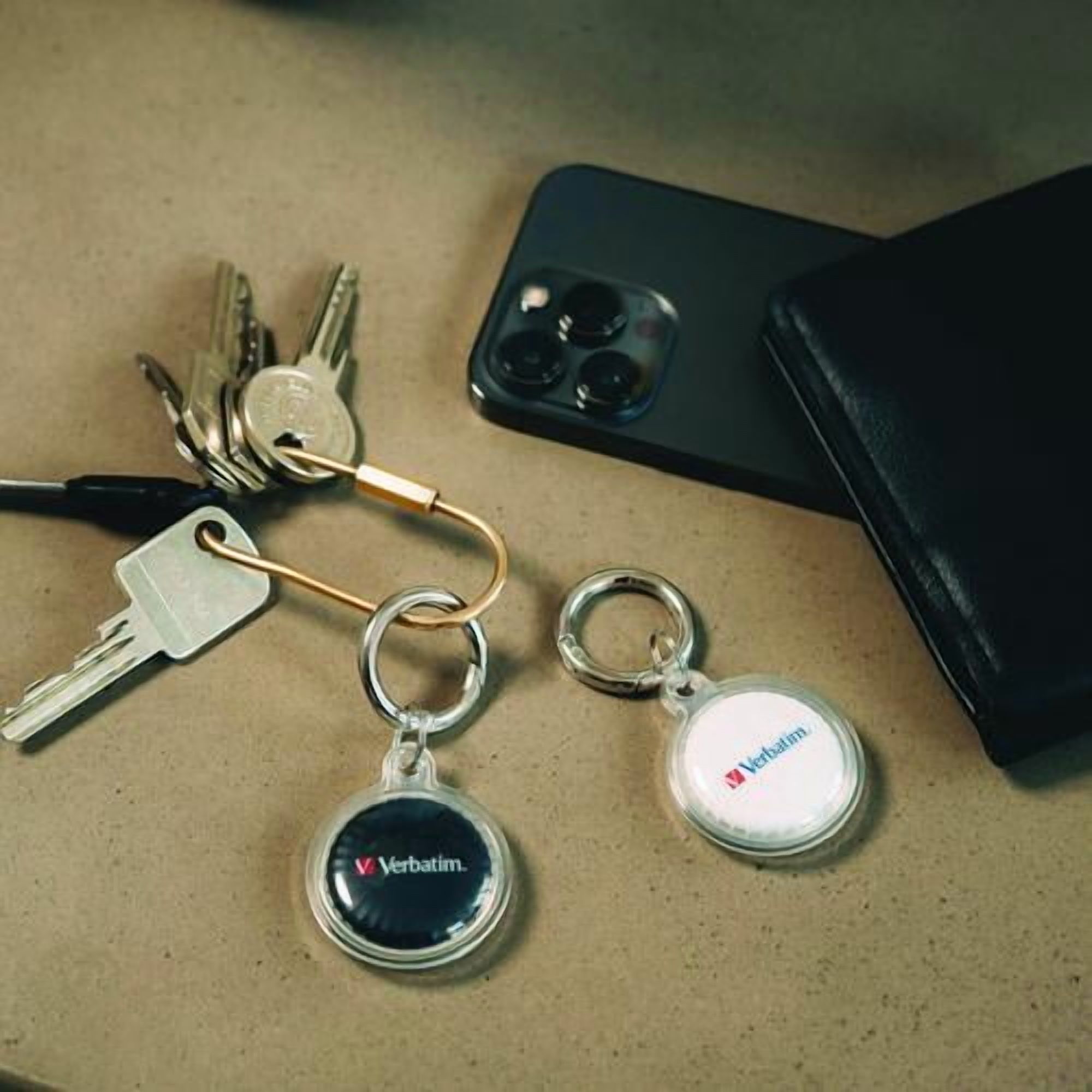 My Finder Bluetooth Coin Tracker for Apple iOS, Black/White, 2/Pack | Bundle of 2