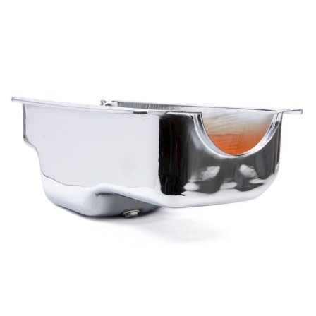 Racing Power Co-Packaged SB Mopar Oil Pan 360CID Chrome