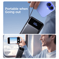 thumbnail image 5 of Aioneus Portable Charger, 10000mAh Power Bank with Built in Cable (22.5W Output + 18W Input) Fast Charging Battery Pack for iPhone Samsung, 5 of 10