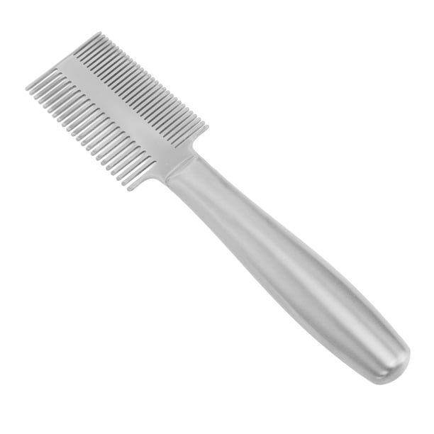 Peine Profesional Para El Cuidado De Perros Con Dientes Densos Integrados, Peine Para Mascotas De Acero Inoxidable Fácil De Agarrar Para Perros Y Gatos De Pelo Largo Y Corto