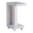 thumbnail image 2 of Furniture of America Halon End Table with Casters, White Oak, 2 of 6