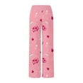 thumbnail image 6 of Valentines Women Comfy Casual Pajama Pants Heart Graphic Print Pjs Relaxed Fit Wide Leg Heart Pj Pants Valentines Day Gifts, 6 of 6