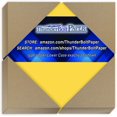 thumbnail image 1 of 500 Bright Golden Yellow 65lb Cover|Card Paper - 4" X 4" (4X4 Inches) Small Square Card Size - 65 lb/Pound Light Weight Cardstock - Quality Printable Smooth Surface for Bright Colorful Results, 1 of 4