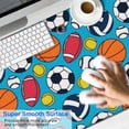 thumbnail image 2 of Long Mouse Pads for Desk,Baseball Football Pattern Desk Mats on Top Of Desks, Desk Mouse Pad Extra Large with 3mm Non-Slip Base and Stitched Edge for Gaming,Office,Work,Home 47.3"x23.6", 2 of 6