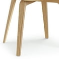 thumbnail image 5 of Simpli Home Lowell Bentwood Dining Chair with Light Wood in Blue Linen Look Fabric, 5 of 13