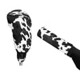 thumbnail image 4 of FORUDESIGNS Cow Stripe Pattern 2 Pieces Car Gear Shift Cover Set for Women Men, Non-Slip Auto Gear Shift Knob Protector with Handbrake Cover Automotive Interior Decoration, 4 of 5