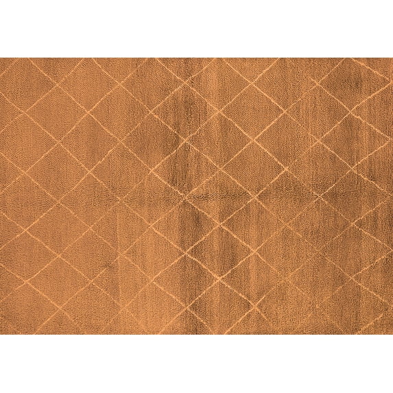 Ahgly Company Indoor Rectangle Oriental Orange Industrial Area Rugs, 2' x 4'
