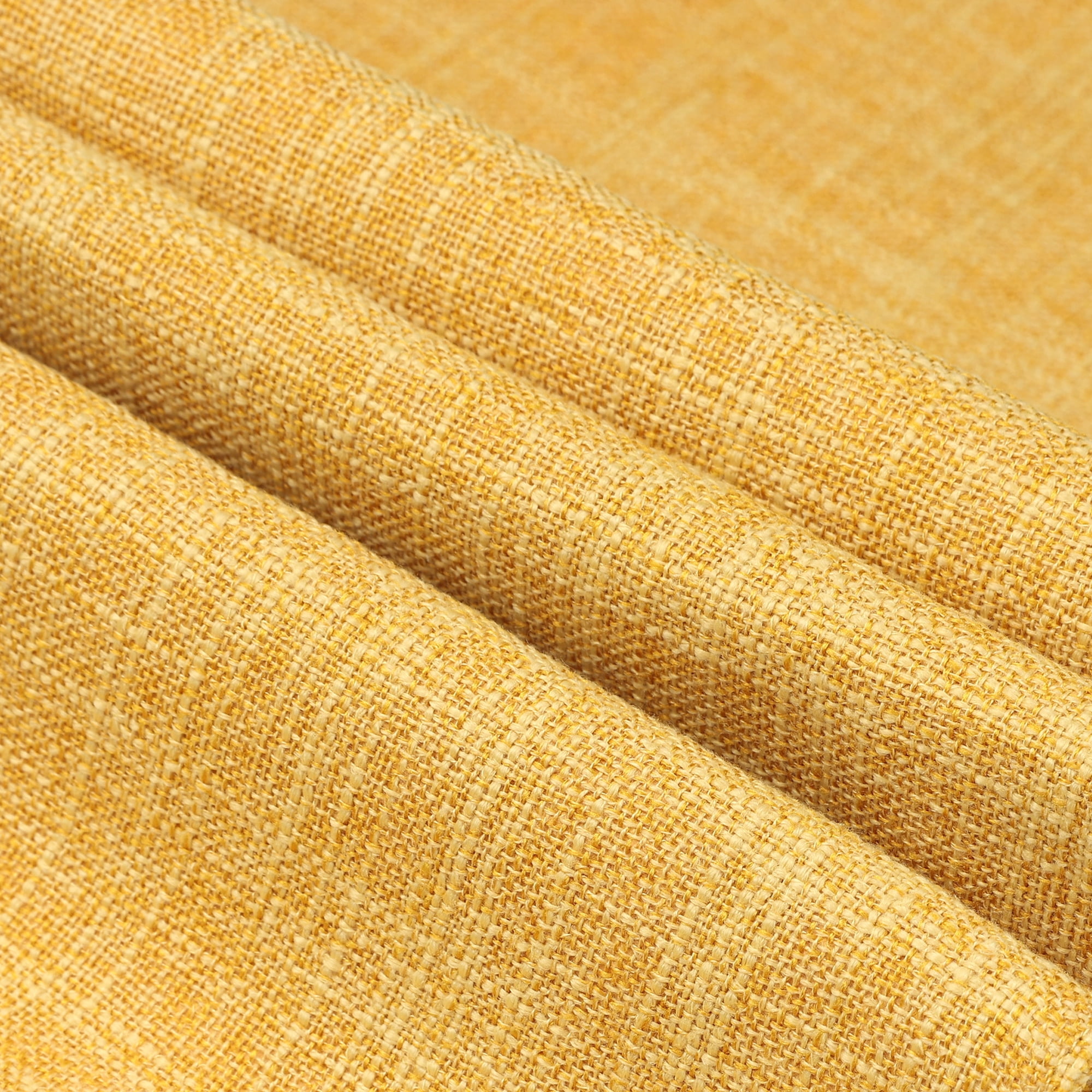 Unique Bargains 1 Pack Solid Color Table Runner Long Linen Table Banner Yellow 12"x63"