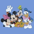 thumbnail image 2 of Boy's Mickey & Friends Club House Group Shot  Performance Graphic Tee Royal Blue Heather Medium, 2 of 4
