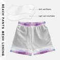 thumbnail image 5 of Checkered Pattern with Blue and Purple Swim Trunks Board Shorts Beach Pants Bathing Bottoms XL, 5 of 8