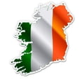 thumbnail image 1 of Ireland Flag Country Map Pride - 8" Vinyl Sticker - for Car Laptop I-Pad - Waterproof Decal, 1 of 4