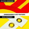thumbnail image 4 of G128 Combo Pack: 5 Ft Tangle Free Aluminum Spinning Flagpole (Black) & New Mexico NM State Flag 2x3 Ft, ToughWeave Series Embroidered 300D Polyester | Pole with Flag Included, 4 of 9