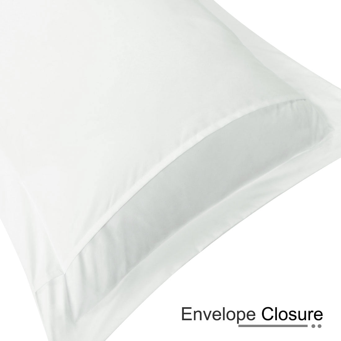 Unique Bargains 4-Pack Envelope Closure Pillow Sham No Zipper Queen Snow White